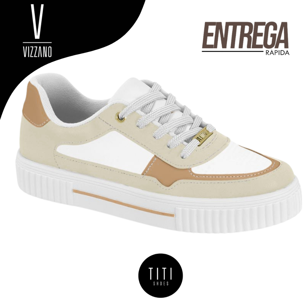 Tênis Feminino Vizzano Original Plataforma Confortável Estiloso Leve Casual Dia a Dia