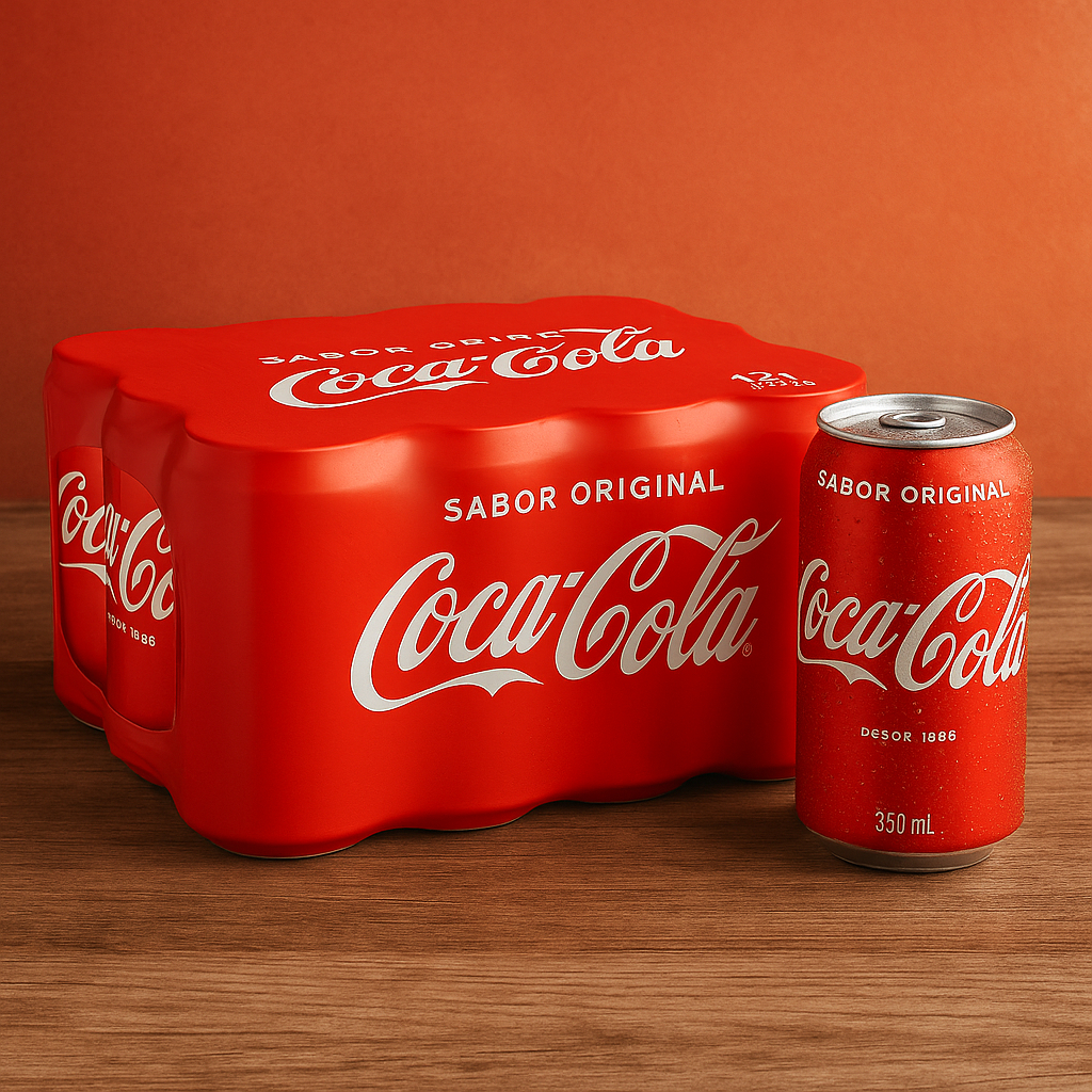 Engradado de Coca-Cola com 12 latas 350ml | Sabor Original e Gelo de Felicidade! | ENVIO IMEDIATO
