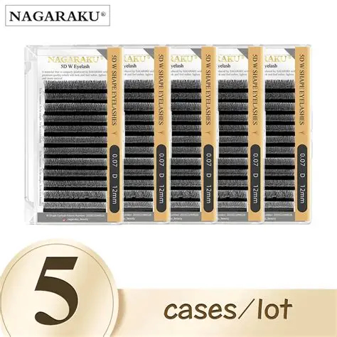 KIT 5 CÍLIOS NAGARAKU 5D - envio imediato