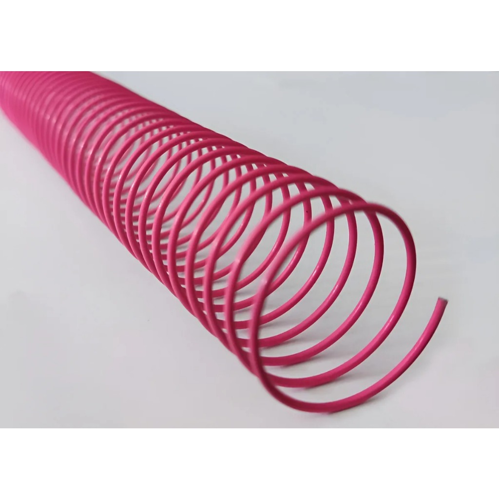 Espiral de Aço Revestido 1 1/4 Pink (ate 275 folhas) Espiral de Aço Revestido 1 Pink (ate 200 folhas)