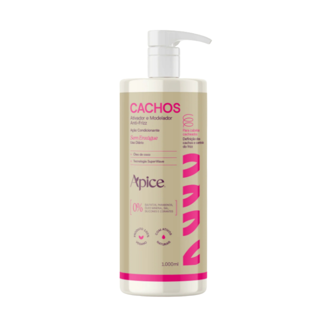 Ativador de cachos Cachos Apice 1000ml Ativador de cachos Modelador N