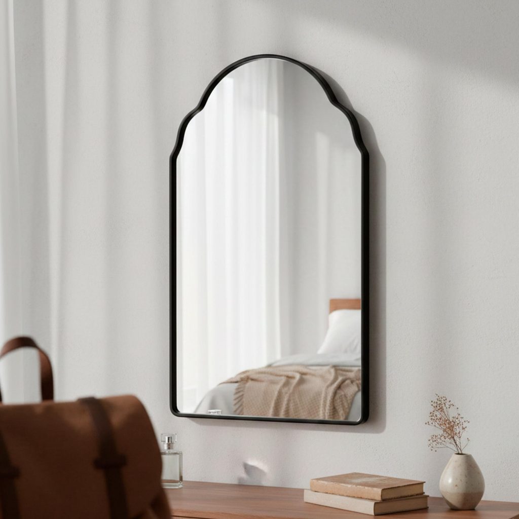 Espelho Grande do Pinterest Retrô Corpo Inteiro 110x60cm Moldura Couro 3cm - Mod. Marrocos em Oferta na Shopee