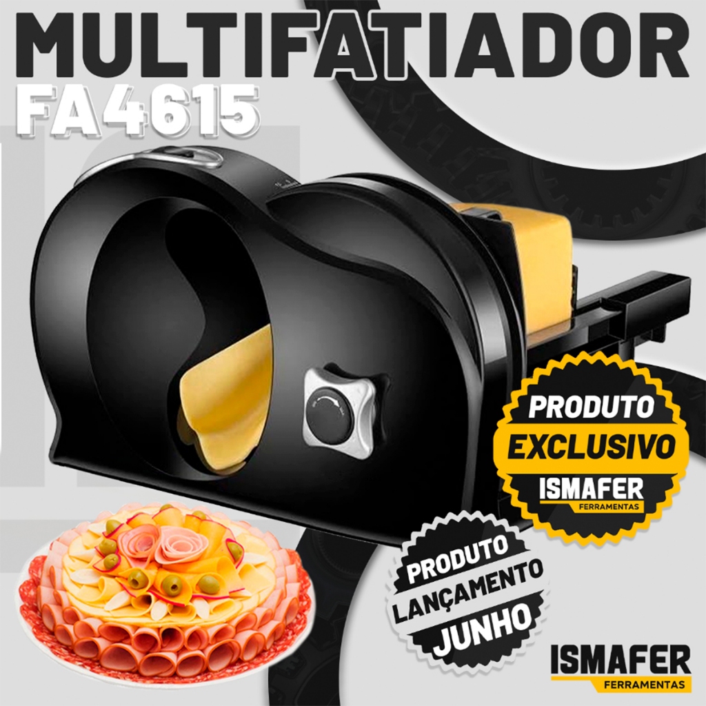 Fatiador De Alimentos Frios 3 Velocidades Fatias Finas em Oferta na Shopee