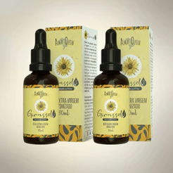 Kit 2 Óleo de Girassol Ozonizado Ama Ozon 30ml Prensado a Frio Tratamento da Pele e Prevenção