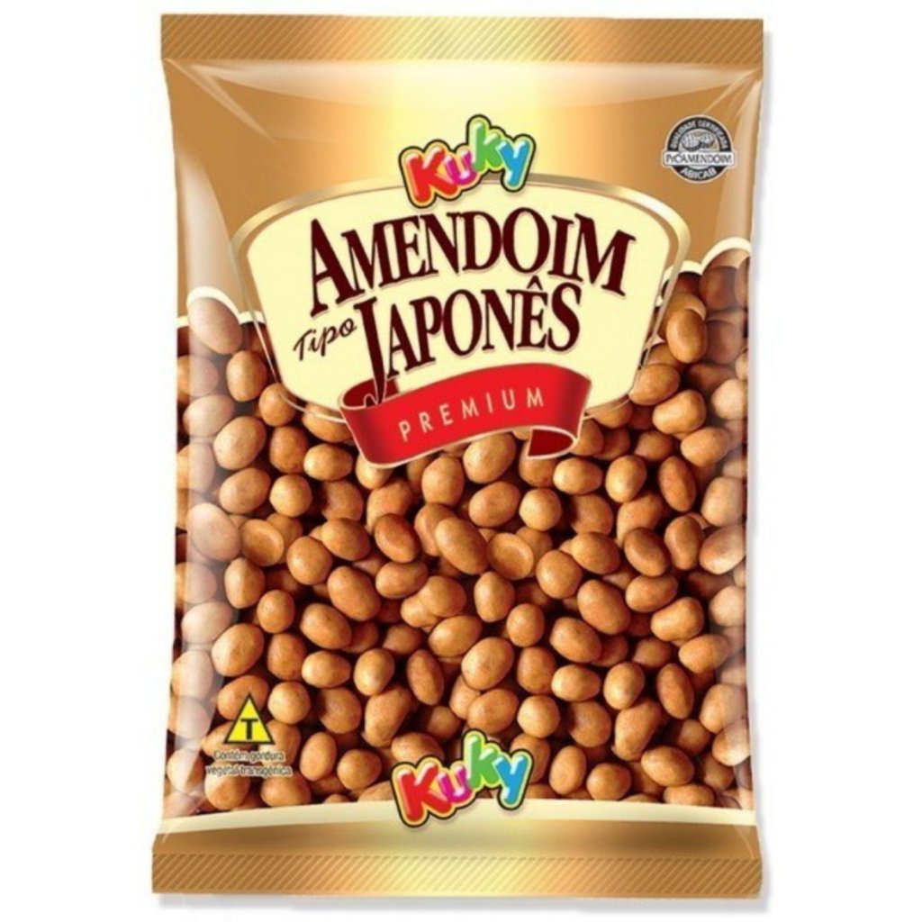 Amendoim Tipo Japonês 1,0 Kg - Kuky em Oferta na Shopee