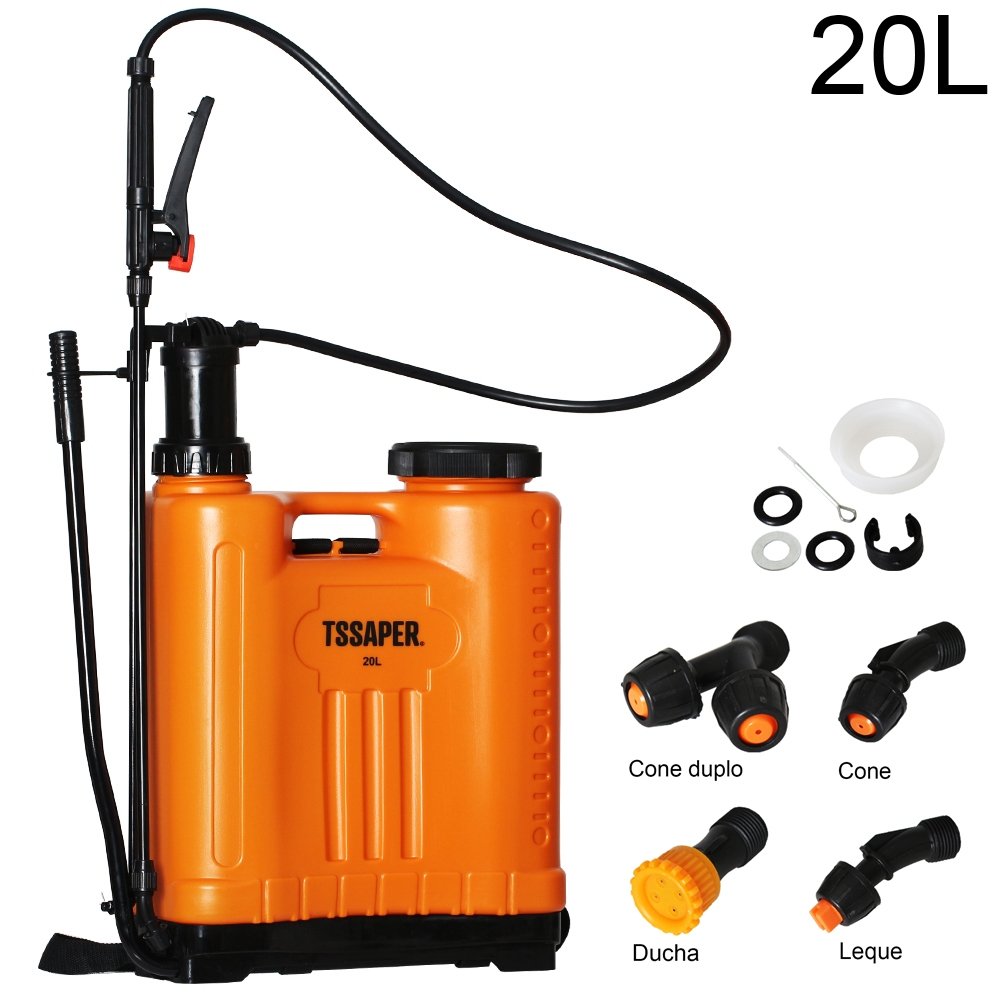 Imagem Pulverizador Costal Manual Bomba De Veneno 20 Litros - Marca Tssaper - TLK20C