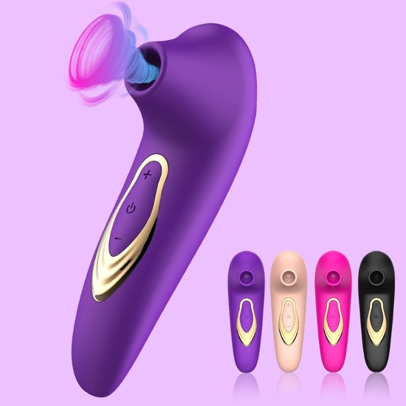Vibrador Sugador de Clitóris Recarregável - 5 Modos de Vibrações - Estimulador clitoriano em Oferta na Shopee