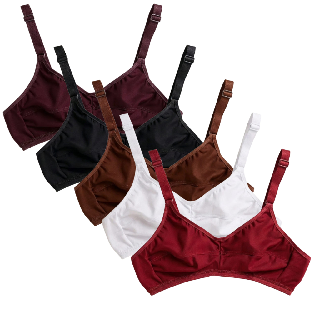 Sutiã Feminino Sem Bojo Reforçado Alça Larga Microfibra Conforto Diário em Oferta na Shopee