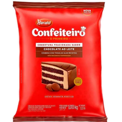 Cobertura Confeiteiro Fracionada Chocolate Ao Leite em Gotas 1,01kg Harald