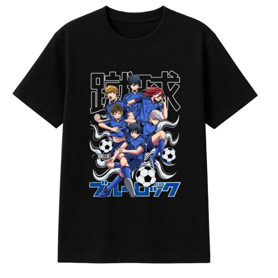 Camiseta Blue Lock Anime Futebol Estampa Exclusiva Personagens Camisa Mangá Envio Rápido