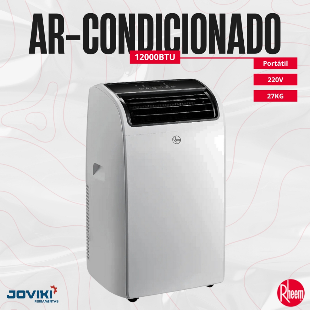 Ar Condicionado Portátil 12000 BTUs Frio Rheem RB1CC12K