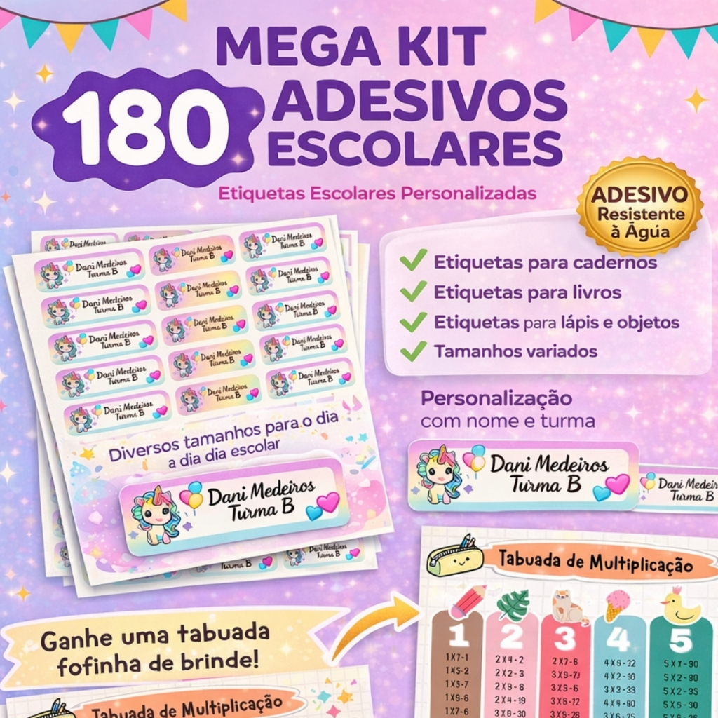 Etiquetas Escolares Personalizadas: Onde Comprar | BuscaProdutos