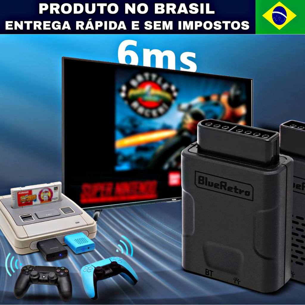 ADAPTADOR  para Nintendo SNES, SFC para controle BlueRetro RetroScaler