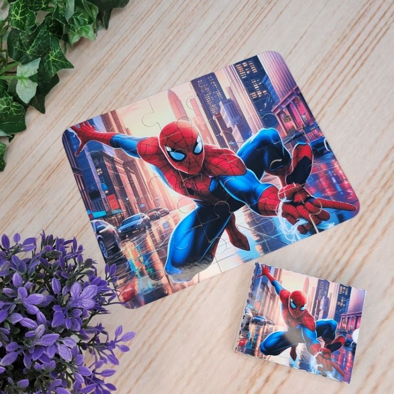 Quebra Cabeça Personalizado Homem Aranha l Lembrançinha Festa Infantil l Qualquer Tema l Festa Homem Aranha