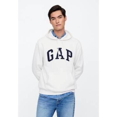 Blusa de Moletom Fechada GAP com Capuz Branca