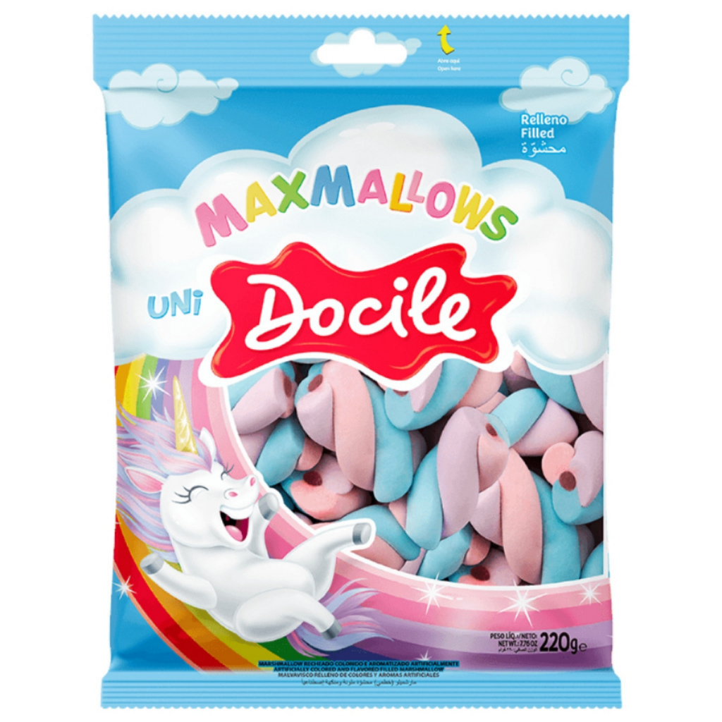 Marshmallow Recheado Unicórnio 220g Docile
