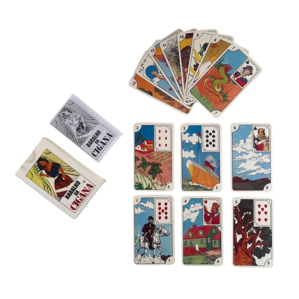 Baralho da Cigana Original - Cartas Espirituais - Oráculo Cigano para Leitura em Oferta na Shopee