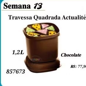 Travessa Quadrada Actualite 1,2L (Balde de gelo) Tupperware.