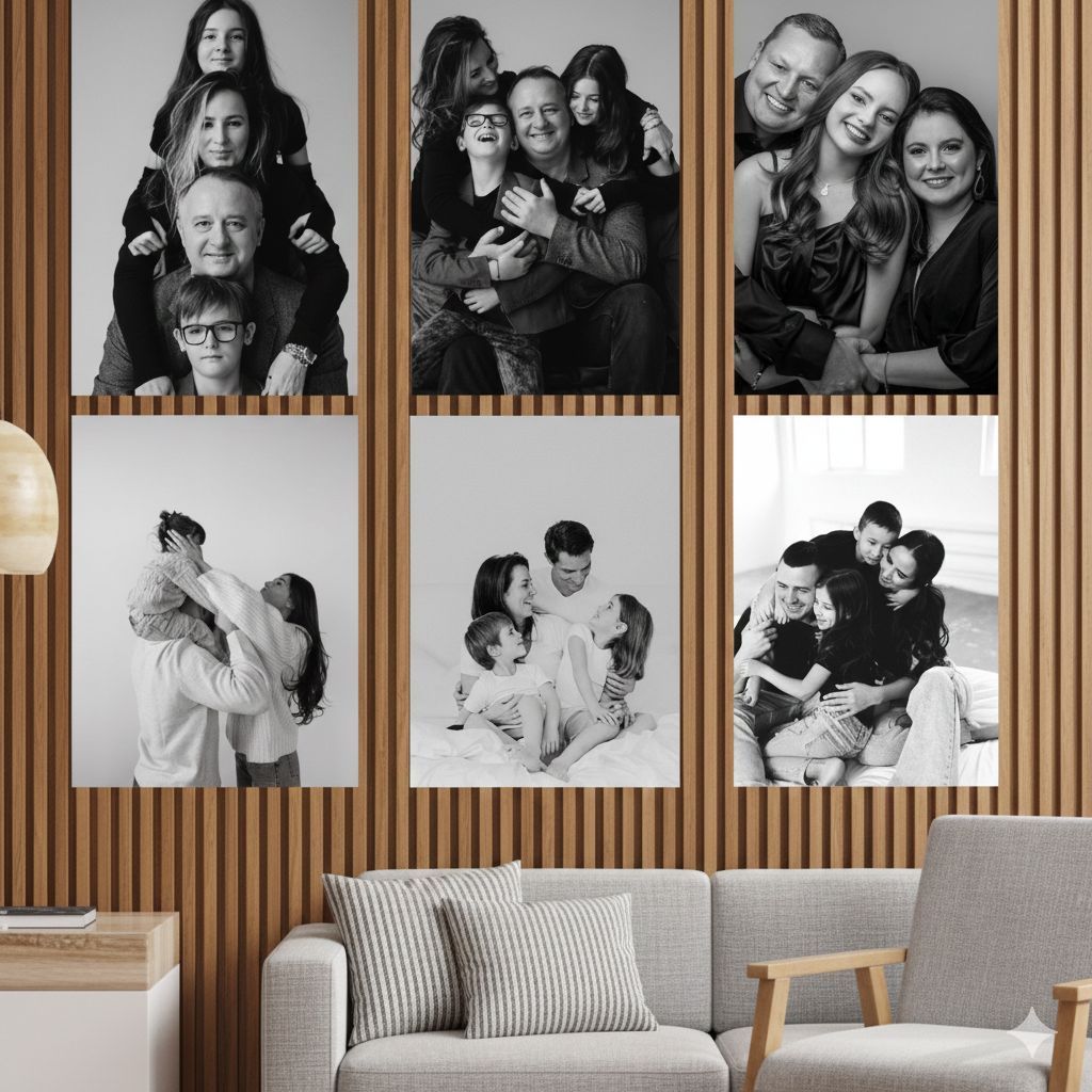 Kit 6 Quadros quadrinhos personalizado com sua foto mosaico família amigos sala quarto premium em Oferta na Shopee