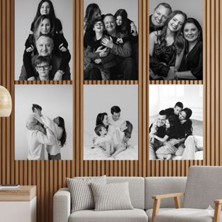 Kit 6 Quadros quadrinhos personalizado com sua foto mosaico família amigos sala quarto premium em Oferta na Shopee