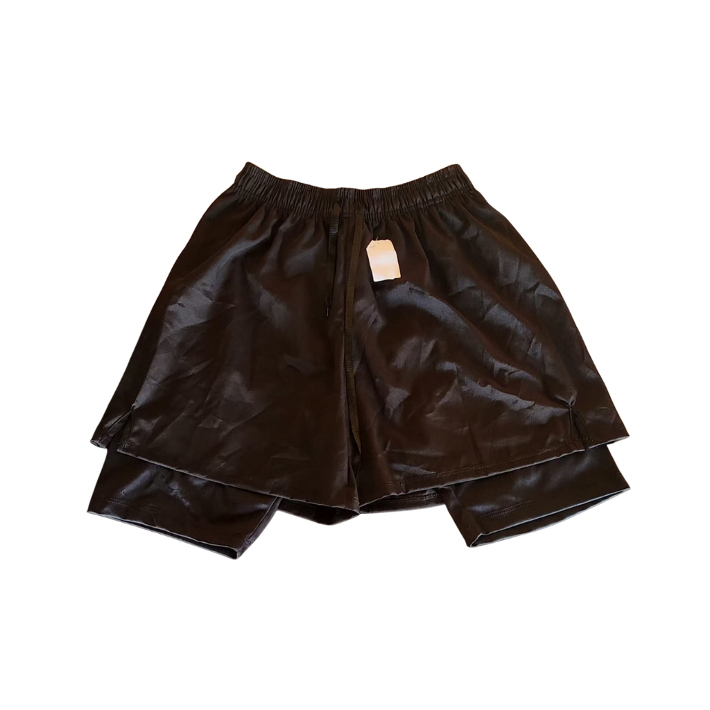 Short Fit 2 Pano Tactel Com Elastano e Poliéster Bolso Lateral para Celular Lançamento Academia