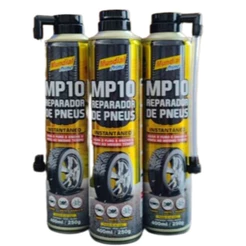 Kit 3 Spray Reparador de Pneus 400ml Veda Furo Instantâneo