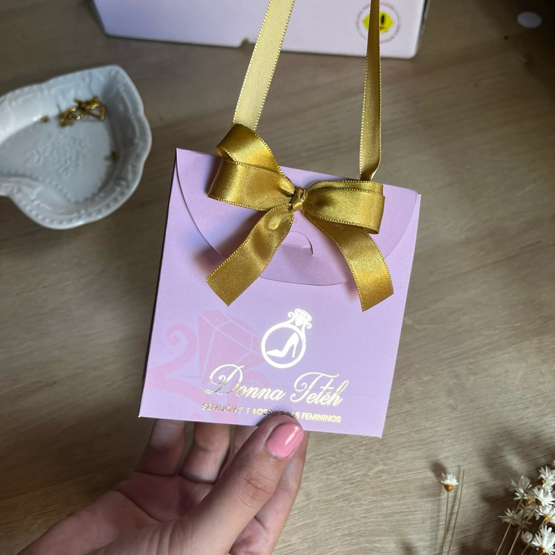 MINI BOLSA PERSONALIZADA COM LOGO EM HOT STAMPING