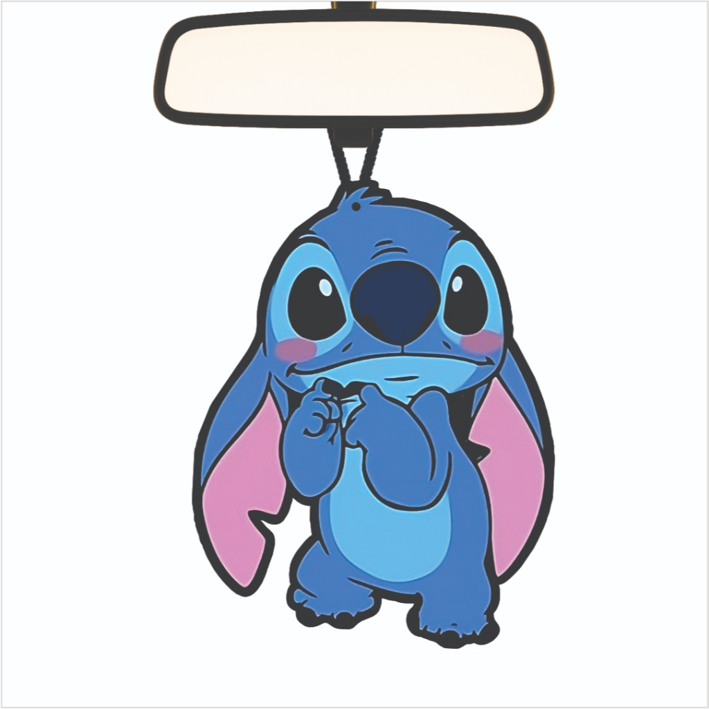 KIT 4x Cheirinho Carro Lilo e Stitch Original Aromatizante Automotivo Premium New Car Importado EUA