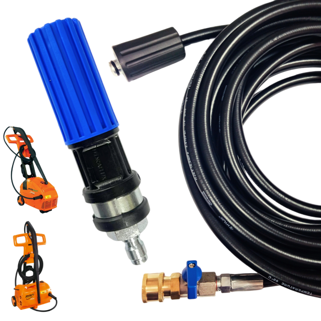 MANGUEIRA COM REGISTRO ENGATE RÁPIDO + BICO VARIADOR PARA LAVADORAS JACTO J6800, J7000 em Oferta na Shopee