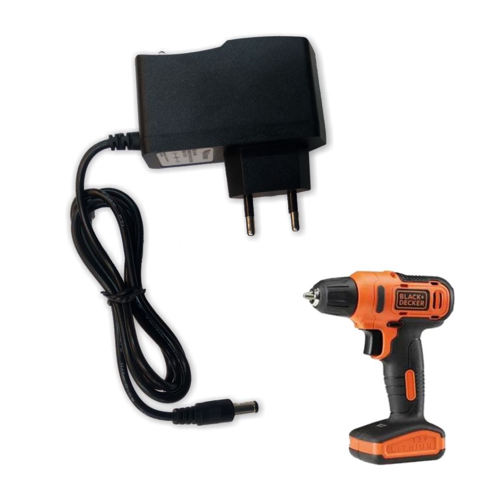 Carregador Para Black Decke r LD12S Furadeira Parafusadeira Bivolt ( Fonte / Cabo De Força / Cabo De Energia) - R2720 em Oferta na Shopee
