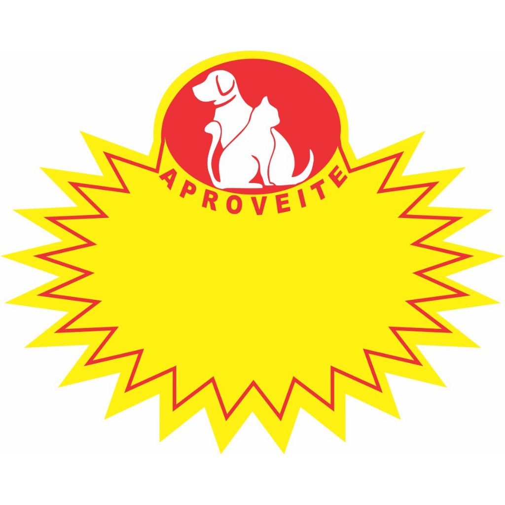 CARTAZ SPLASH 10X8 cm PET SHOP 100UN