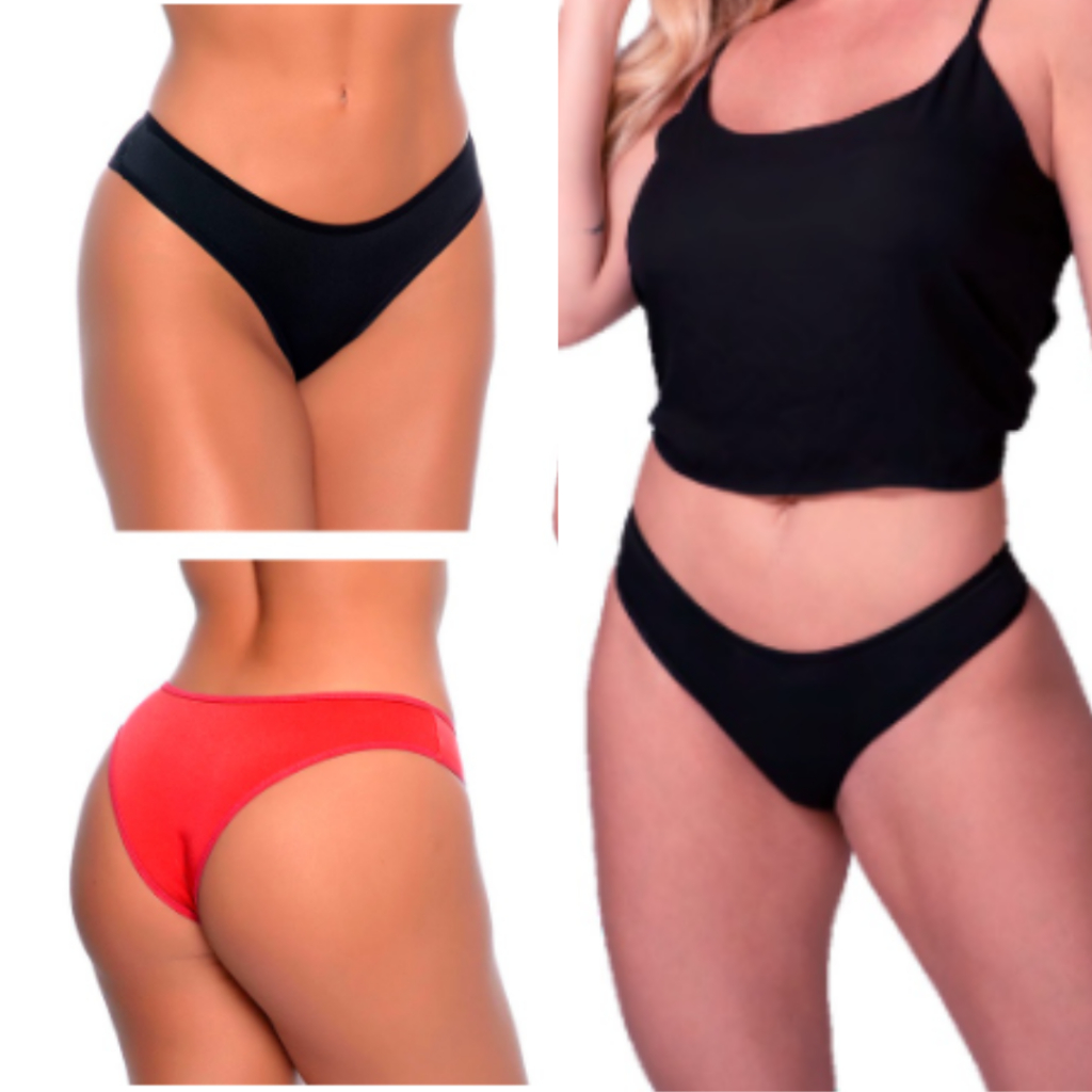 Kit 7 Calcinhas Tanga Premium Poliamida – Toque Gelado Sem Costura | Soberano Stores,"Uma para cada dia da semana!