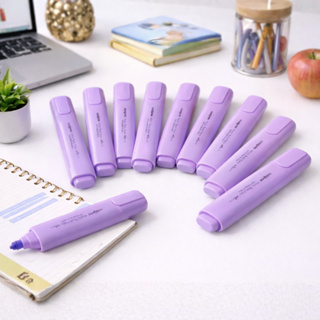 Kit 10 Canetas Marca Texto Macio Hype Ecowrite Lilás Pastel Organização e Anotações - Maxprint em Oferta na Shopee