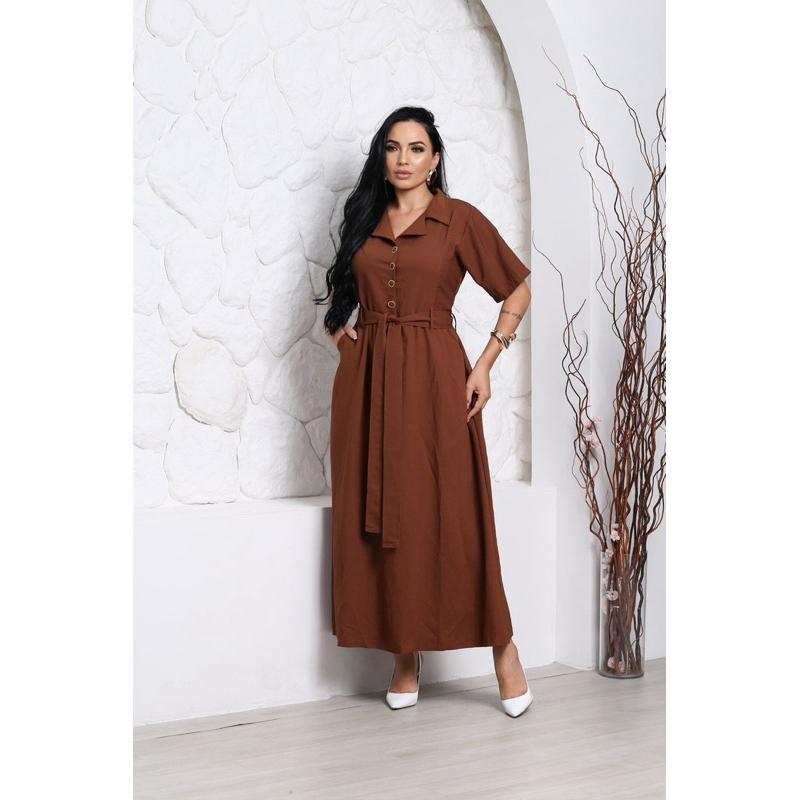 Vestido  feminino  Longo com Botão Forrado – Amarelo, Azul, Verde, Branco, Rosa, Preto em Oferta na Shopee