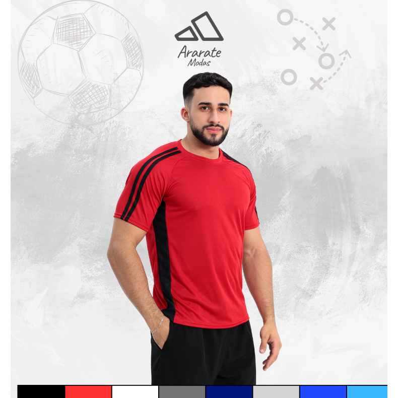 Camiseta Camisa Blusa DryFit Masculina Lisa Treino Academia Corrida Casual Esportes Confortável em Oferta na Shopee