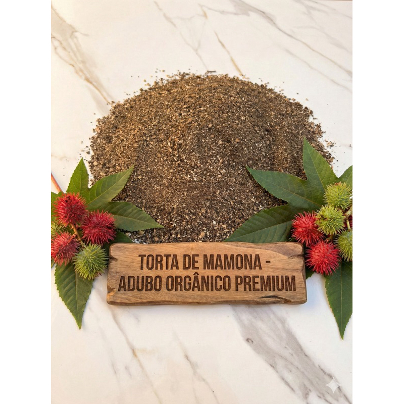 Torta de mamona pura 1kg 2kg 3 kg 4kg 5kg plantas ornamentais suculentas cactos hortas