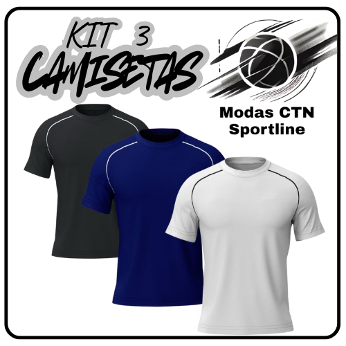 Kit 3 Camiseta Dry Masculina Manga Curta Fitness Academia Corrida CrossFit Poliester Premium em Oferta na Shopee