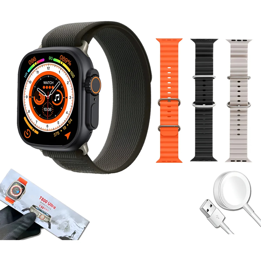 Smartwatch T800 Series 9 Ultra Calculadora Cardíaca Monitoramento Da Frequência Relógio Inteligente