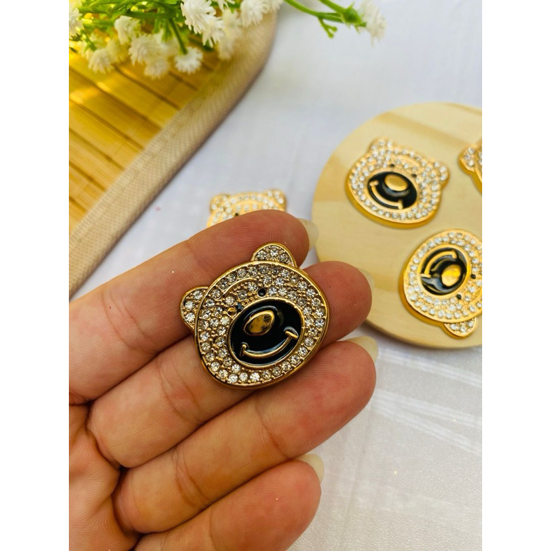 aplique ursinho com strass preto luxo 10 und, aplique urso artesanato em Oferta na Shopee