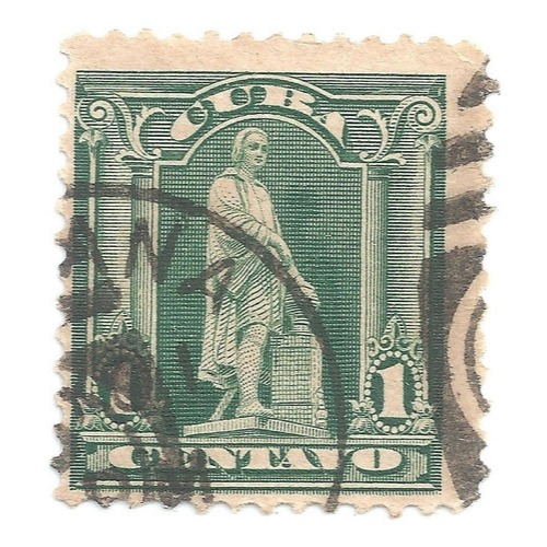 Selo Postal Antigo Cuba 10 Centavos Ano 1912 - F09