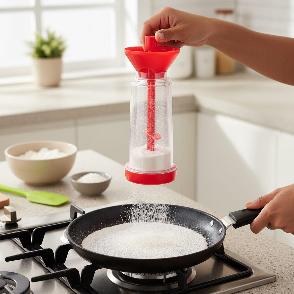Misturador Plastico Peneira Farinha Utensilio Pratico Cozinha Resistente Sortido