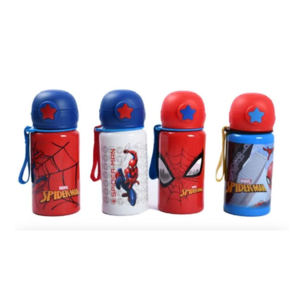 Garrafa Infantil com Canudo Marvel Homem Aranha Spider Man 500ml em Oferta na Shopee