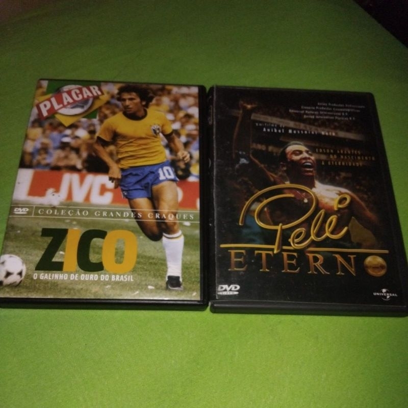 dvd  pele e zico usado original