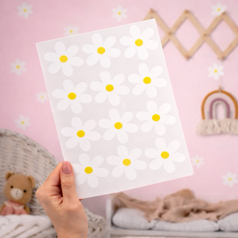 Kit Adesivos de Parede – Coleção Margaridas em Oferta na Shopee