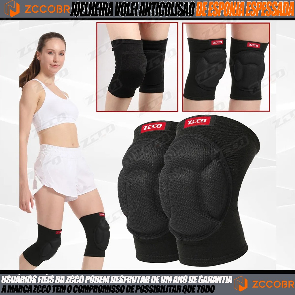 ZCCOBR Joelheira Volei Feminina Juvenil Anti Colisão De Esponja