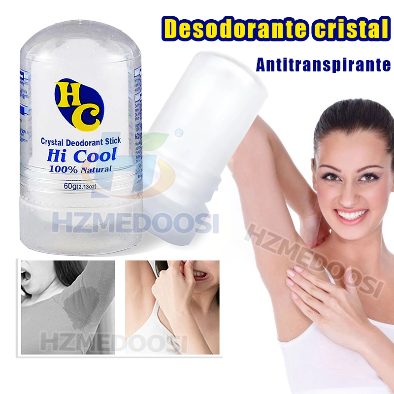 Desodorante natural cristal Desodorante pedra (60g) Antitranspirant Unisex  Hi Cool