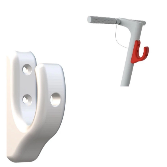 Gancho Suporte de Sacola Para Patinete eletrico Foston, Mijia, M365, 1 Unidade cores branco ou preto
