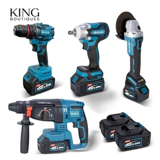 Brushless Kit 4 Em 1 Ferramentas Martelete Esmerilhadeira Lixadeira Parafusadeira Chave Impacto Com 2 Baterias 68v em Oferta na Shopee