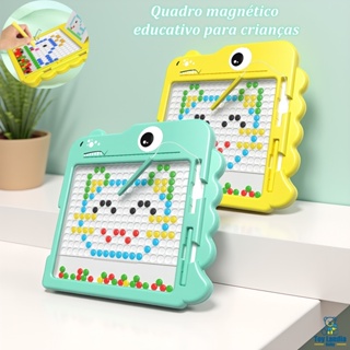 Lousa Mágica Caneta Magnética prancheta Infantil Educativo Autismo Cartelas Desenho em Oferta na Shopee