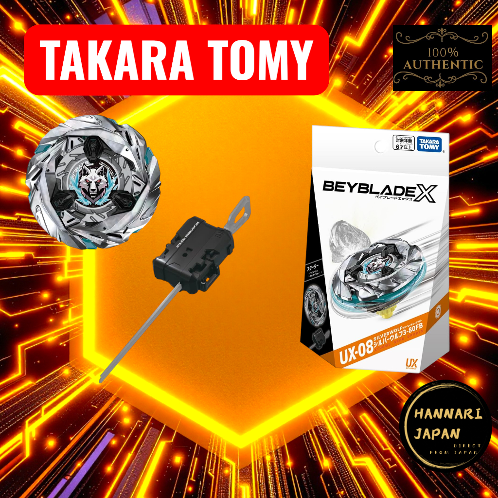 BEYBLADE X UX-08 Starter Silver Wolf 3-80FB